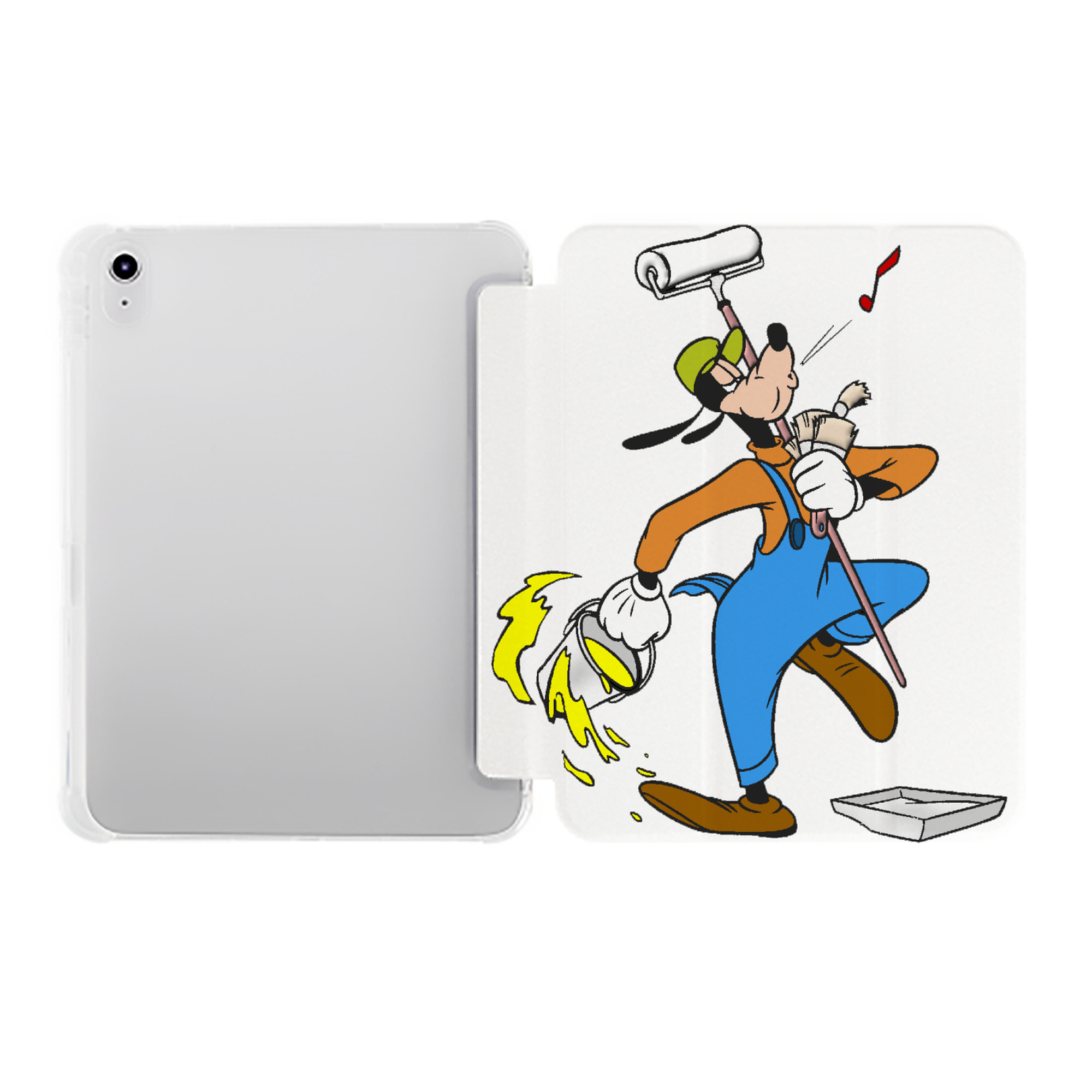 （画像用） ミッキーマウス Mickey Mouse IPad ケース ペン収納付き 三つ折りスタンド PUレザー×シリコン 対応機種9.5/10.5/10.9インチ